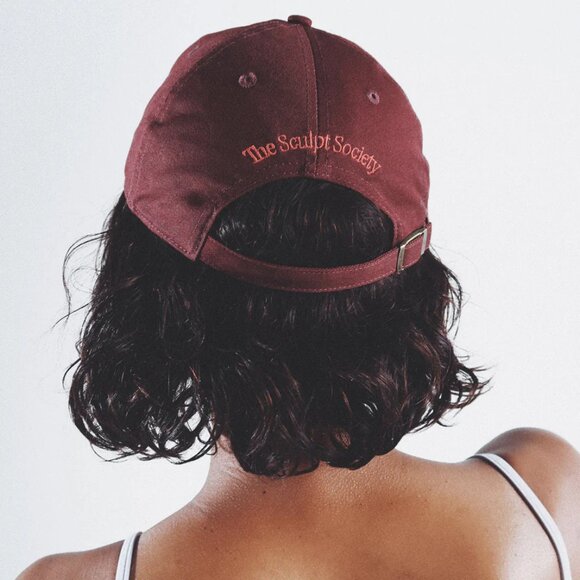 BRAND NEW Exclusive The Sculpt Society Women's Baseball Cap Red Burgundy TSS Hat - Picture 3 of 5